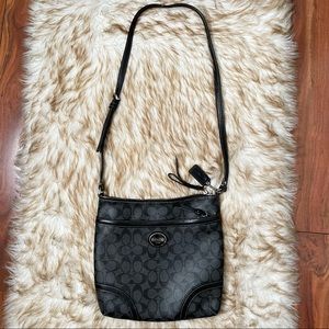 Coach Black and Gray Crossbody Bag
